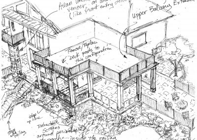 Screened porch sketch